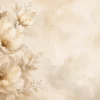 Tapeta Kremowe magnolie: magnolie, krem, beż, złocisty